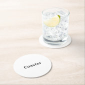 Create Your Own Simple Custom ラウンドペーパーコースター (インサイチュ)