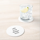 Create Your Own Simple Custom ラウンドペーパーコースター (インサイチュ)