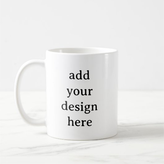 Create Your Own Simple Custom 11oz コーヒーマグカップ (左)