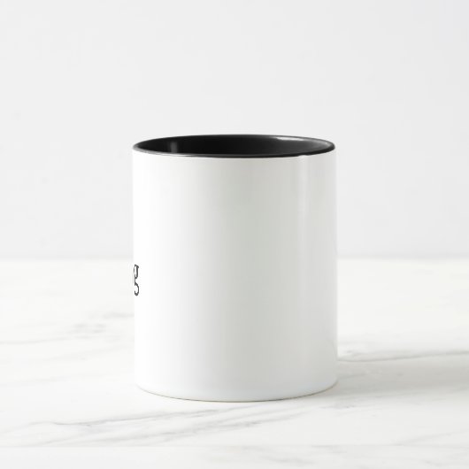 Create Your Own Simple Custom 11oz Combo Mug マグカップ (中央)