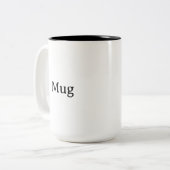 Create Your Own Simple Custom 15 oz   ツートーンマグカップ (正面左)