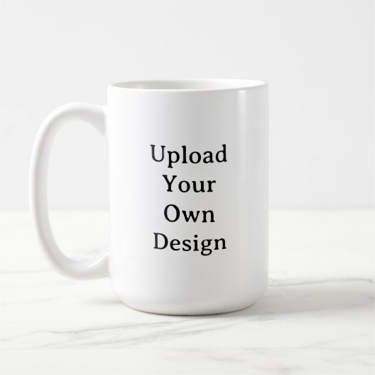 Create Your Own Simple Custom 15 oz Classic コーヒーマグカップ (左)