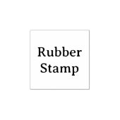 Create Your Own Simple Custom 1" x 1" Rubber ラバースタンプ (インプリント)