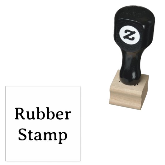 Create Your Own Simple Custom 1" x 1" Rubber ラバースタンプ (押印)