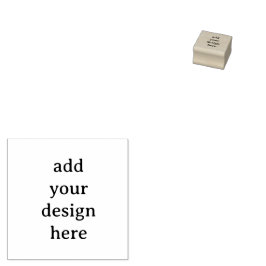 Create Your Own Simple Custom 1" x 1" Rubber ラバースタンプ