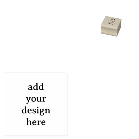 Create Your Own Simple Custom 1" x 1" Rubber ラバースタンプ (押印)