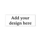 Create Your Own Simple Custom 1" x 2.5" ラバースタンプ (インプリント)