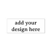 Create Your Own Simple Custom 1" x 2.5" Rubber ラバースタンプ (インプリント)
