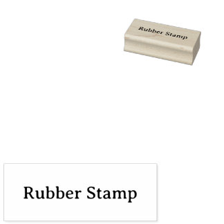Create Your Own Simple Custom 1" x 2.5" Rubber ラバースタンプ