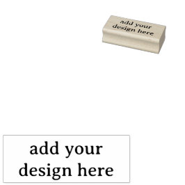 Create Your Own Simple Custom 1" x 2.5" Rubber ラバースタンプ