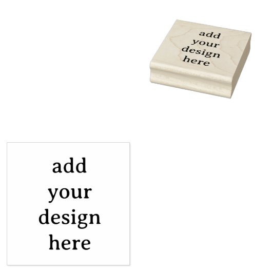 Create Your Own Simple Custom 2.5" x 2.5" Rubber ラバースタンプ (押印)