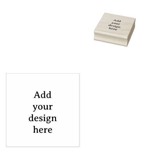 Create Your Own Simple Custom 2" x 2" ラバースタンプ (押印)