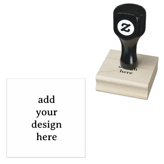 Create Your Own Simple Custom 2" x 2" Rubber ラバースタンプ (押印)