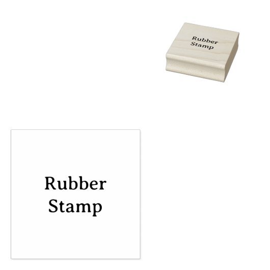 Create Your Own Simple Custom 2" x 2" Rubber ラバースタンプ (押印)
