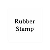 Create Your Own Simple Custom 2" x 2" Rubber ラバースタンプ (インプリント)
