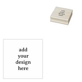 Create Your Own Simple Custom 2" x 2" Rubber ラバースタンプ