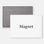 Create Your Own Simple Custom 3.5"x2.5" Rectangle マグネット (正面/裏面)
