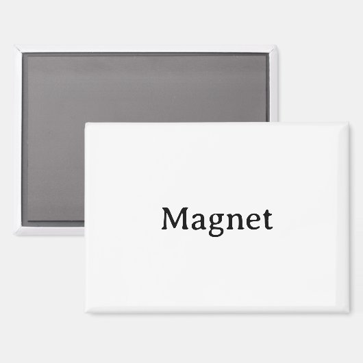 Create Your Own Simple Custom 3.5"x2.5" Rectangle マグネット (正面/裏面)
