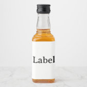Create Your Own Simple Custom 3" x 2" Mini リキュールボトルラベル (正面)