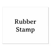 Create Your Own Simple Custom 4" x 5" Rubber ラバースタンプ (インプリント)