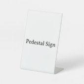 Create Your Own Simple Custom 4" X 6" Plastic 台座サイン (正面)