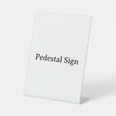 Create Your Own Simple Custom 6" X 8" Plastic 台座サイン (正面)