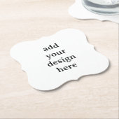 Create Your Own Simple Custom Bracket ペーパーコースター (アングル)