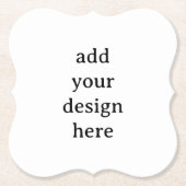 Create Your Own Simple Custom Bracket ペーパーコースター (正面)