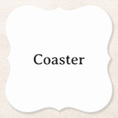 Create Your Own Simple Custom Bracket ペーパーコースター (正面)