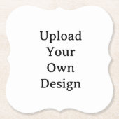 Create Your Own Simple Custom Bracket ペーパーコースター (正面)