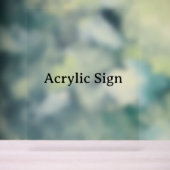 Create Your Own Simple Custom Design 11" x 14" アクリルサイン (ニュートラル)
