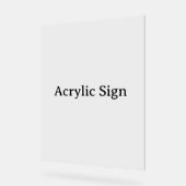 Create Your Own Simple Custom Design 11" x 14" アクリルサイン (傾斜)