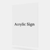 Create Your Own Simple Custom Design 20" x 30" アクリルサイン (傾斜)