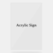 Create Your Own Simple Custom Design 24" x 36" アクリルサイン (正面)