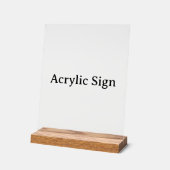 Create Your Own Simple Custom Design 8"x10" アクリルサイン (傾斜)