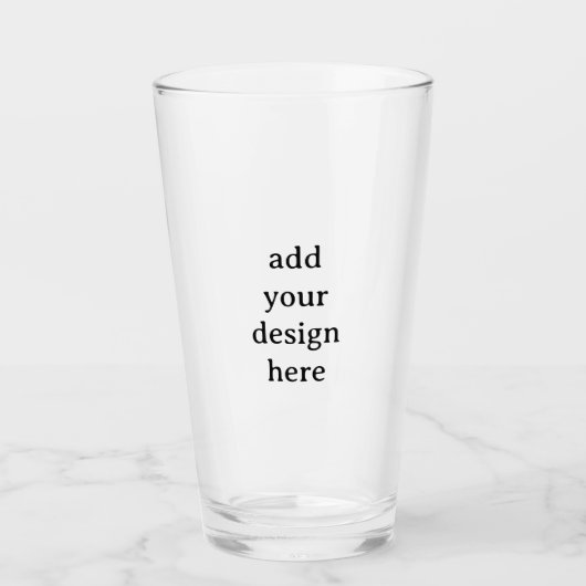 Create Your Own Simple Custom Glass Tumbler タンブラーグラス (正面)