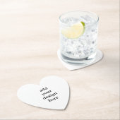 Create Your Own Simple Custom Heart ペーパーコースター (インサイチュ)