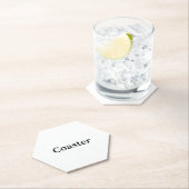 Create Your Own Simple Custom Hexagon ペーパーコースター (インサイチュ)