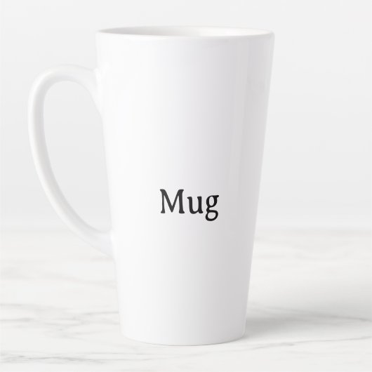 Create Your Own Simple Custom Large 17oz Latte Mug カフェラテマグ (左)