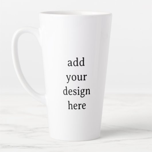 Create Your Own Simple Custom Large 17oz Latte Mug カフェラテマグ (左)