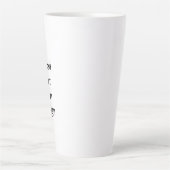 Create Your Own Simple Custom Large 17oz Latte Mug カフェラテマグ (正面)