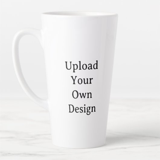 Create Your Own Simple Custom Large 17oz Latte Mug カフェラテマグ (左)