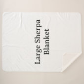 Create Your Own Simple Custom Large Sherpa Blanket シェルパブランケット (正面(横))