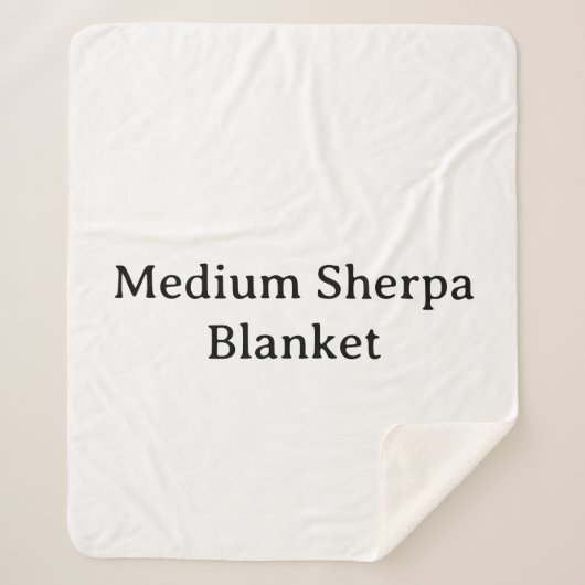 Create Your Own Simple Custom Medium Sherpa シェルパブランケット (正面)