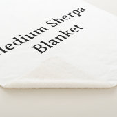 Create Your Own Simple Custom Medium Sherpa シェルパブランケット (3/4)