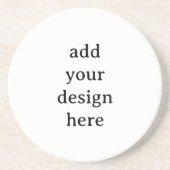 Create Your Own Simple Custom Sandstone コースター (正面)