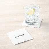 Create Your Own Simple Custom Scalloped Square ペーパーコースター (インサイチュ)