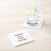 Create Your Own Simple Custom Scalloped Square ペーパーコースター (インサイチュ)