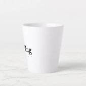 Create Your Own Simple Custom Small Latte Mug カフェラテマグ (正面)