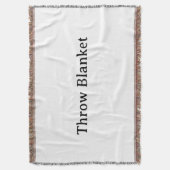 Create Your Own Simple Custom Throw Blanket スローブランケット (正面縦)